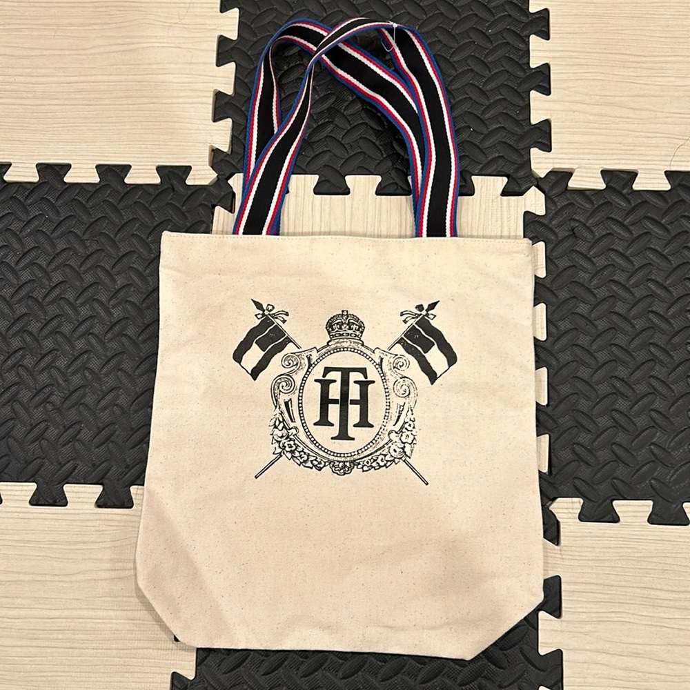 Vintage Tommy Hilfiger Canvas Tote Bag